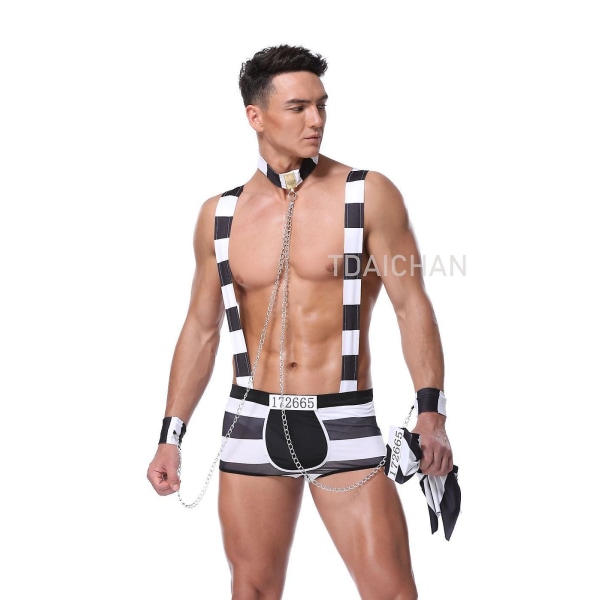 Seksikäs miesten puku Cosplay univormu miesten alusvaatteet set eksoottisia pukuja ystävänpäiväksi merimies lääkäri poliisi roolileikki asu mies