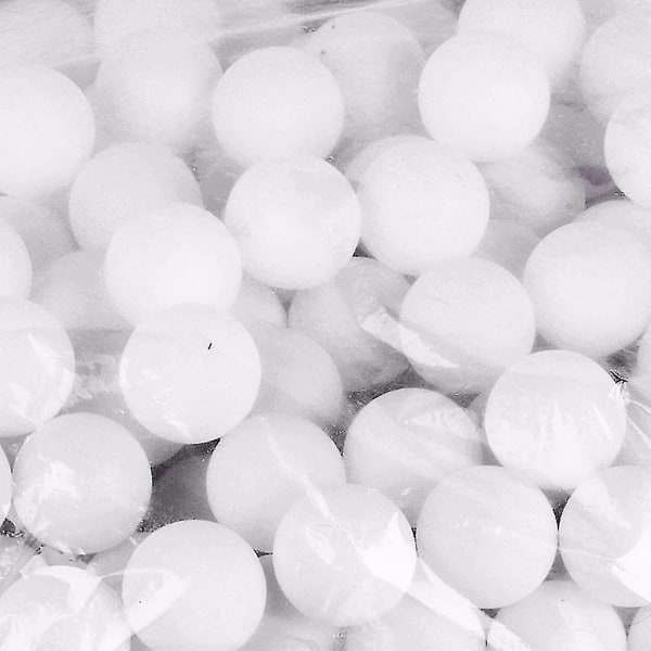150 stk bordtennisbolde plastik til begyndere voksne (hvid)