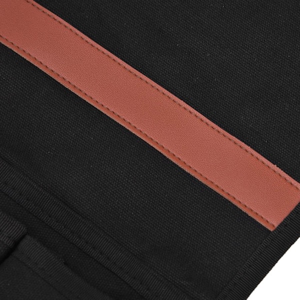 Leirintätuolin käsinojan säilytyslaukku, suuri järjestäjä taskuilla Black