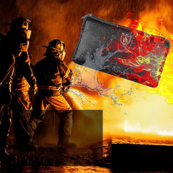 Brandsikker pengeskabsdokumenttaske Happy H 2Pcs