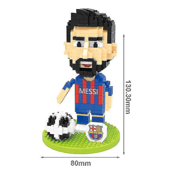Lionel Messi Jalkapallo Kokoonpantavat Lelut Pojat Aikuiset Rakennuspalikka Lelut Korkeat