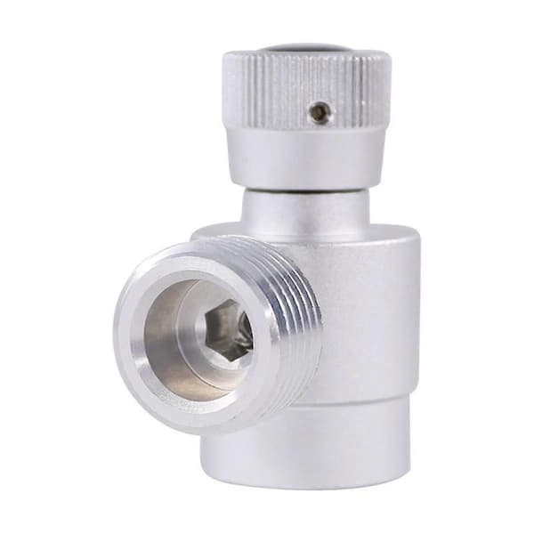 CO2-pullon täyttösovitin (M10X1 - W21.8 - 14) argonkaasupulloille Silver