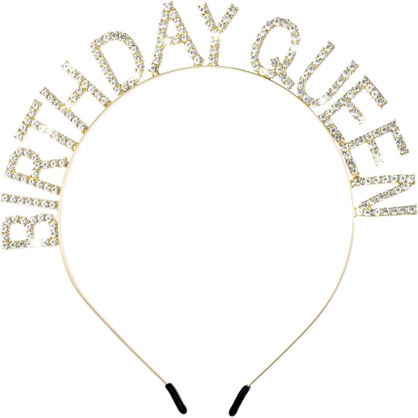 Dronningens fødselsdags-pandebånd, prinsessekrone med rhinsten, hårtilbehør, valentinsdagsgave til kvinder og piger