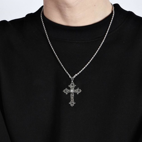 Kreativ gotisk kors halsband All-match utsökt halsaccessoar för shopping Red