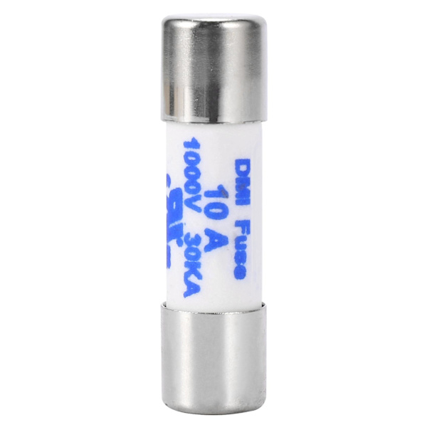 Multimeter 10 x 38mm 1000v 10a Cylinder Keramisk Sikring Hvid White