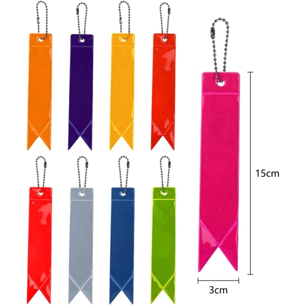 11-pack safety reflector pendants - reflectors for children