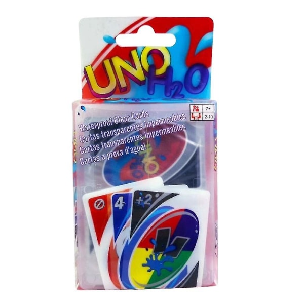 Uno Pvc, klassiskt färg- och nummermatchande kortspel, anpassningsbart & raderbart vilda, speciella actionkort ingår, present till barn 7+