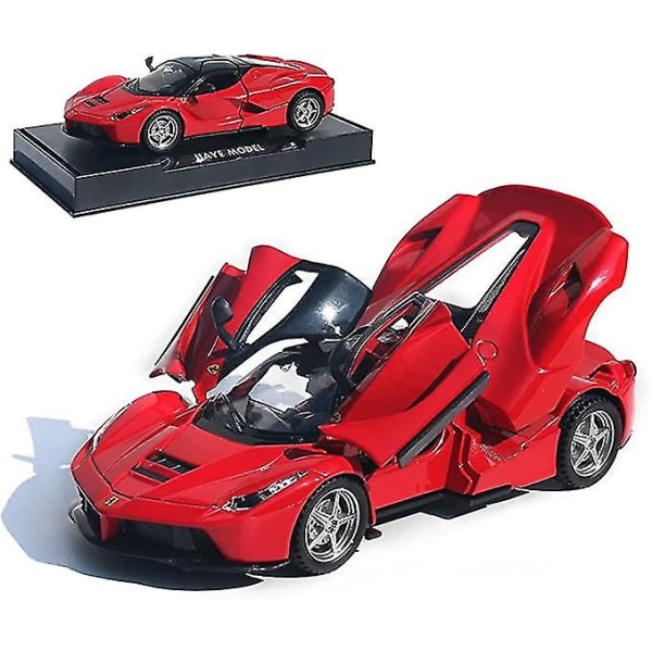 Kompatibel för 1:32 Ferrari Sportscar Race Car Model Leksak För Barn Pojke Flicka Eller Vuxen Idéer Gåva, Dra tillbaka Leksak Bil Legering Diecast fordon med ljud & ljus