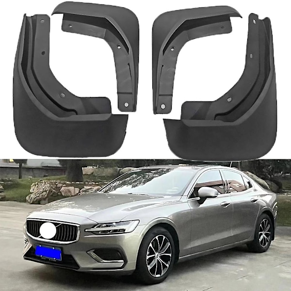 Högkvalitativa stänkskydd för Volvo S60 2020 2021 2022 2023 - Mud Flaps Mudguards Anti-splash Fender Grade Fram Bak Hjul Biltillbehör