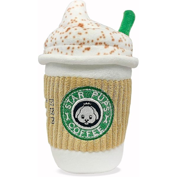 Kaffehundelegetøj Latte - Efterårs Sjov Hundelegetøj - Plys Piveferie Legetøj Til Mellemstore, Små Og Store - Fødselsdagsgaver - Seje Fyldte Imitationshundelegetøj