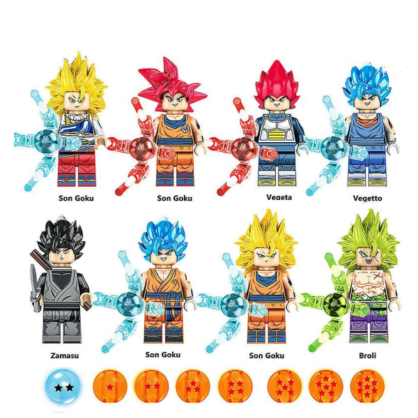 Dragon Ball Minifigur Byggeklodser Børnelegetøjssæt A