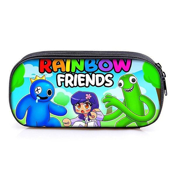 Lasten Roblox Rainbow Friends -kynäkotelo, kynäpussi, kouluun vetoketjullinen tarvikepussi, lahja B