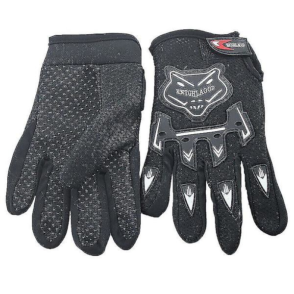 Barn Cykelhandskar med Hel Finger - Pojkar Flickor Bmx Mtb Cykelhandskar Black