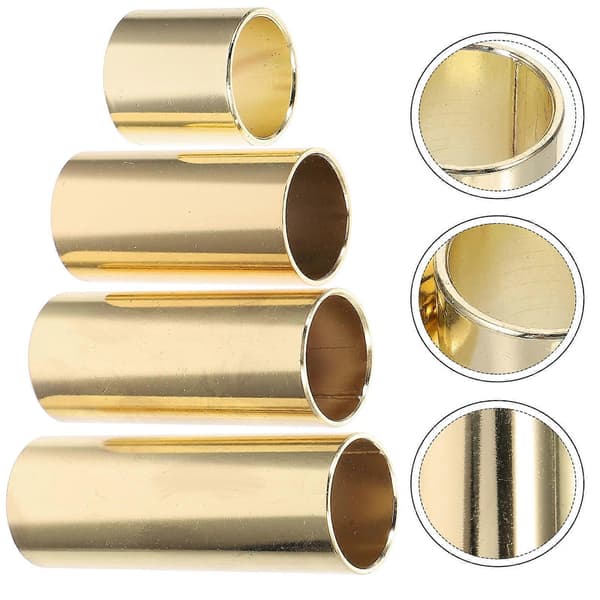 4st Gitarr Slides Elgitarr Slide Metall Basgitarr Slides Gitarrtillbehör