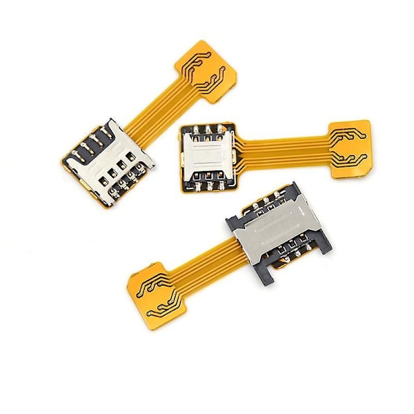 Hybrid Dual Micro Nano Sim-kortsadapter Konverter Utvidning SD-kortplats Android Shytmv A3