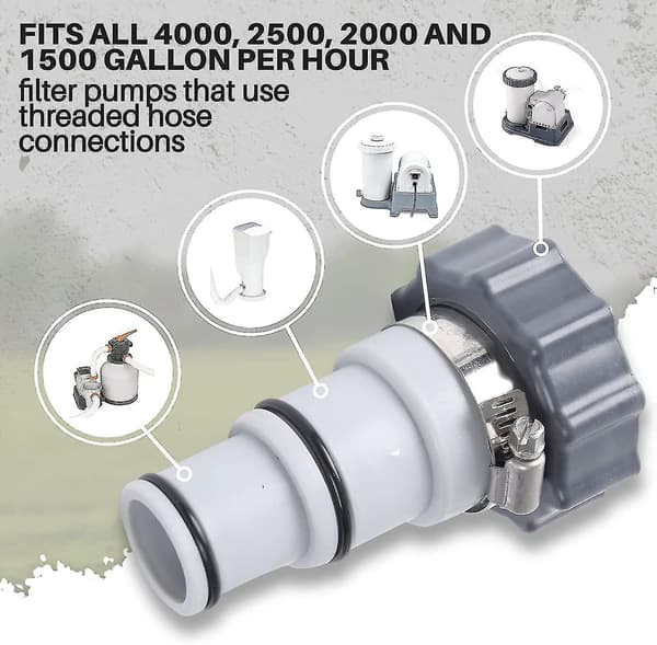2 st Pool Slangadapter, Pool Adapter, Intex Pool Adapter, Pool Slangadapter, Pump Slangadapter, Pool Slangkoppling 32 och 38 mm