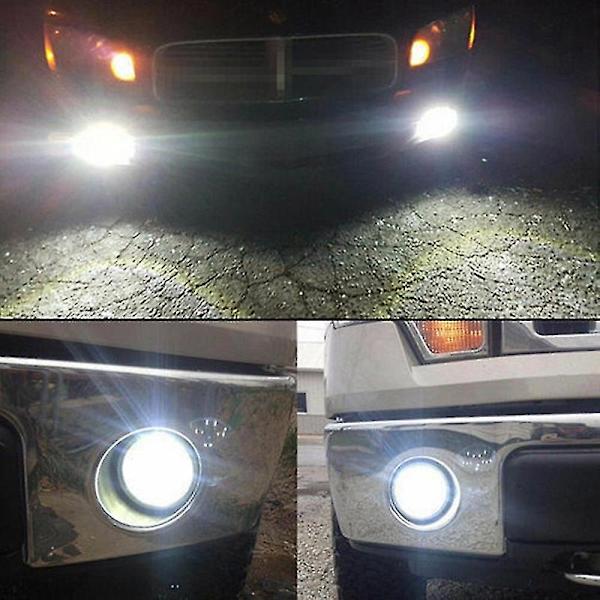 2 x H8 H9 H11 6000k Valkoinen 100w Suuritehoinen LED-sumuvalopolttimo