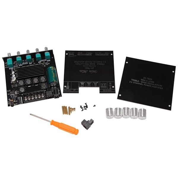 -TB21 Bluetooth 5.0 Subwoofer Amplifier Board 50Wx2+100W 2.1 Channel Audio Stereo Bas AMP-modul Stöd APP-kontroll Black