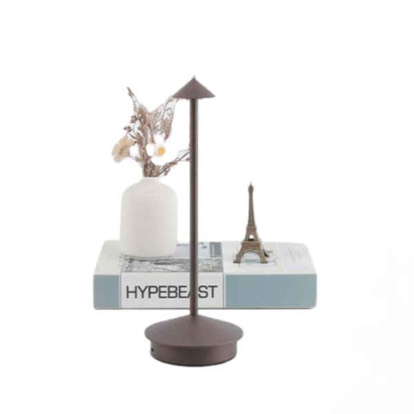 Dimbar LED-bordslampa i aluminium, IP54-skydd, för inomhus-/utomhusbruk, H29cm, - Shaka