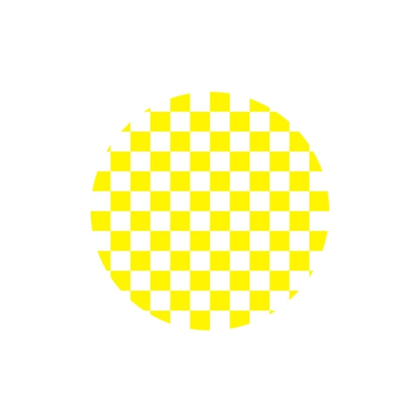 Retro sjakkbrett Coaster Fint utførelse Stilig akryl varmeisolert bordbeskytter hjemmedekorasjon Yellow  White Round
