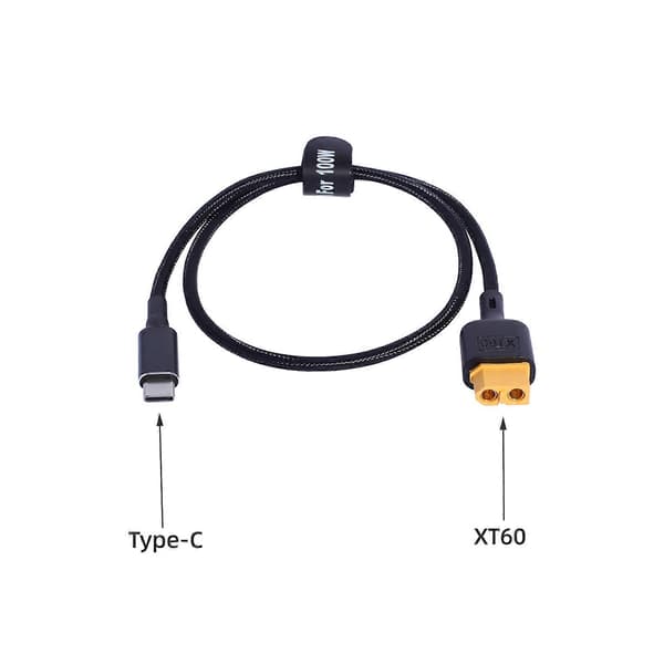 USB C til XT60-adapterkabel XT60 hunn til USB C-adapter 100W 5A ladekabel Hurtigladekabel for dronetilbehør