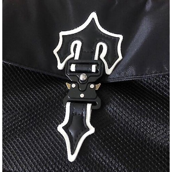2023 Unisex Postman Bag Muoti Messenger Bag Oxford Kangas Hip Hop Bag-yky black reflective