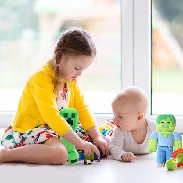 Minecraft Plush Doll Soft Creative Gift Stuffed Toy-Sitting last shadow man, 20cm