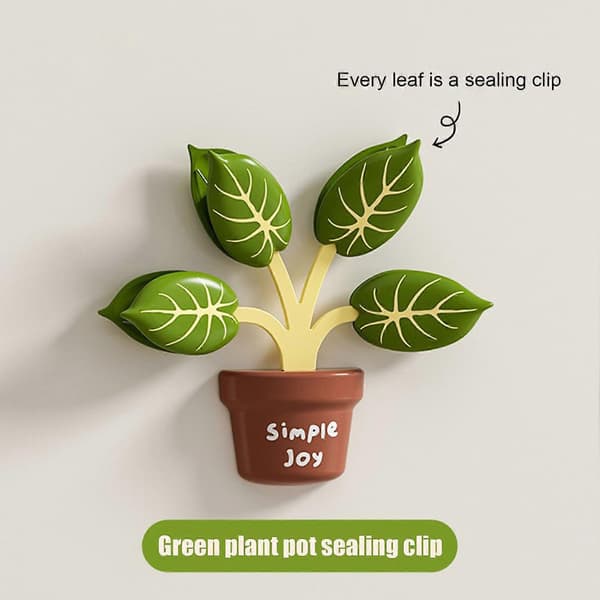 Magnetisk forseglingsclips - Blomsterdesign til madopbevaring og noter