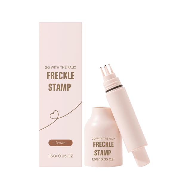 Faux Freckle Stamp, Naturlig fräknepenna för solkysst makeup, resevänlig, skonsam, full storlek