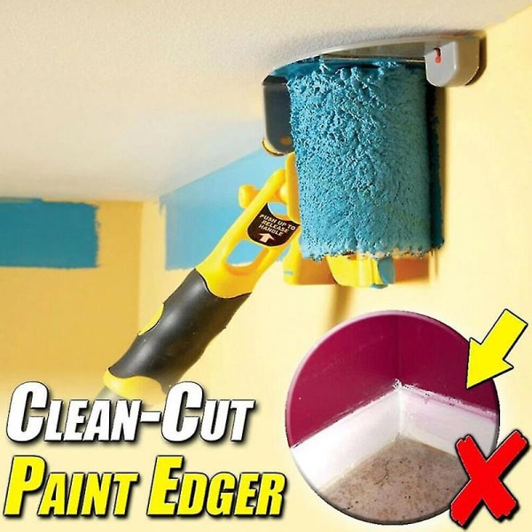 Puhdas Paint Edger Roller Brush -turvallinen työkalu kotihuoneen seinäkattoon