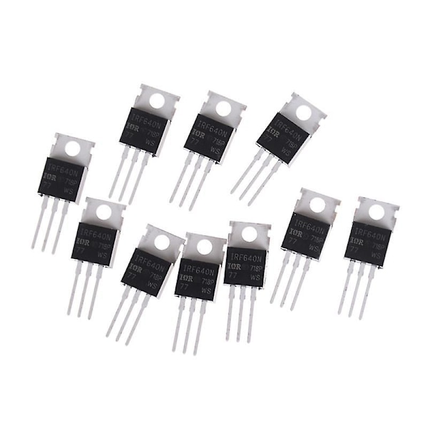 10 st Nya Irf640 Irf640n Effektmosfet 18a 200v To-220 Shytmv