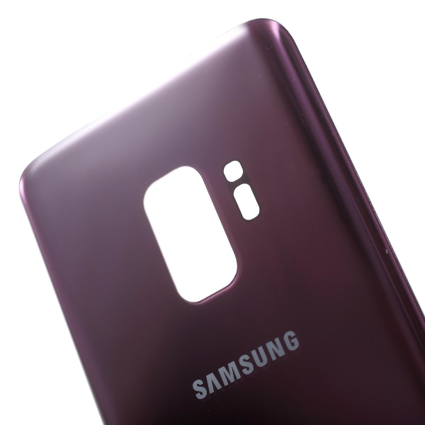 OEM batterihusdæksel udskiftningsdel med selvklæbende mærkat til Samsung Galaxy S9 SM-G960 Purple Style B Samsung Galaxy S9