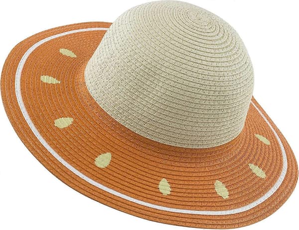 Pige Børn Sommer Strå Bred Skygge Floppy Strand Solhat