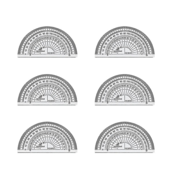 10 stk klar plast vinkelmåler matematik vinkelmåler 180 grader vinkelmåler til vinkelmåling Student Skole kontorartikler