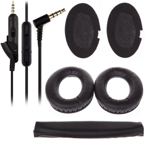 Earpads Cushions Replacement For Bose Quietcomfort 15 /qc15 Headphone Sleeve + Head Beam + With Mark Line Headphone Sleeve Earmuff Sponge Earmuff