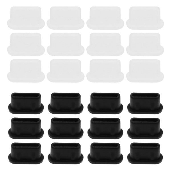 30 kpl tietokoneen latureita kannettavat USB C -portin suojukset USB-portin suojukset Type-C pölysuoja kuulokeliitäntäsuojus tulppa