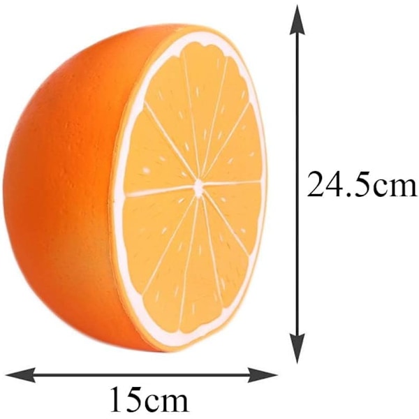 Orange Jätte Squishy Långsamt Stigande Jumbo Super Mjuk Doftande Kawaii Stressavlastande Leksaker