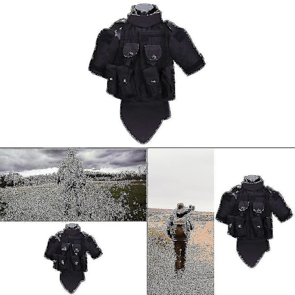 Taktisk väst utomhus viktbärande Airsoft för män svart