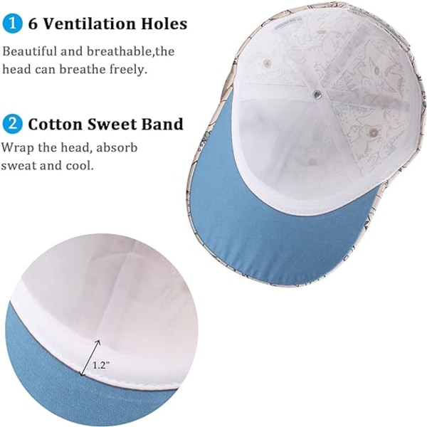 Klassisk baby baseball caps dinosaur gutter gutter solhatt bomull vår sommer barn visirhatter