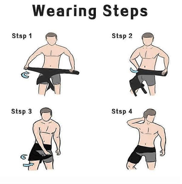 Höftstöd för ischias smärtlindring, kompressionsärm för hamstring, ljumskstöd, SI-bälte, justerbart stöd för SI-led