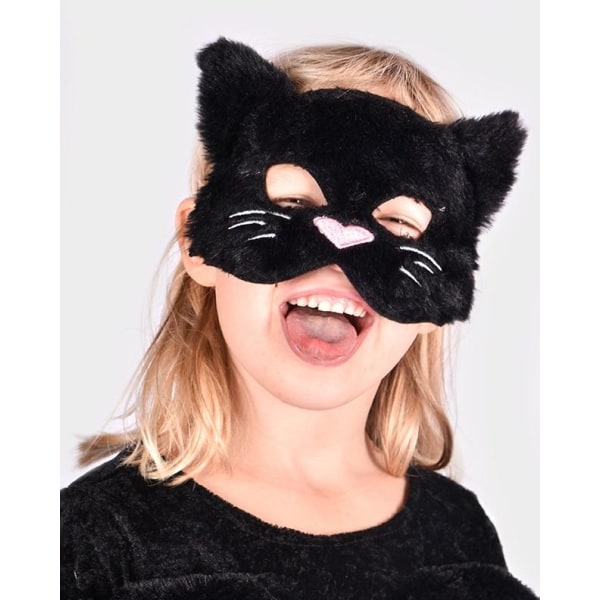 Kattemaske til børn - Øjenmaske Kat black