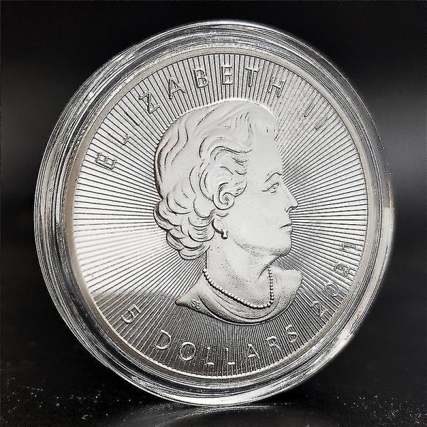 Canadian Maple Leaf 2022/2021 Fine Silver Plating Coin Canada Silver Coins Erindringsmønter 2021
