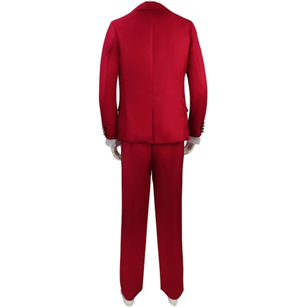 Mænds Røde Bryllupsdragt Kostume Halloween Bryllupsdragt Kostume Red S