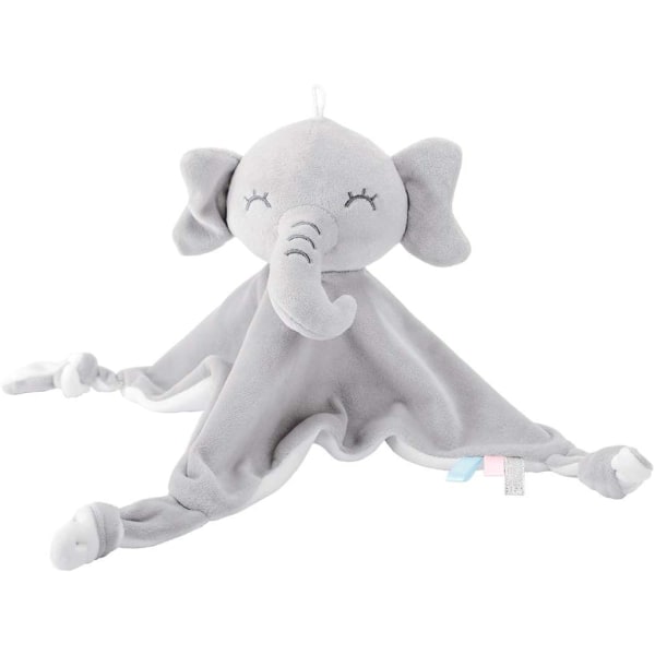 Henkilökohtainen tyttö Doudou, Elephant Baby Boy Doudou, pehmeä polyesterisametti, seuralainen syntymästä