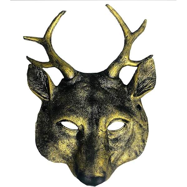 Hjorte Maske Halloween Dyre Skallemasker Rensedyr Hovedmaske Julefest Elg Kostume Rekvisitter til Voksne