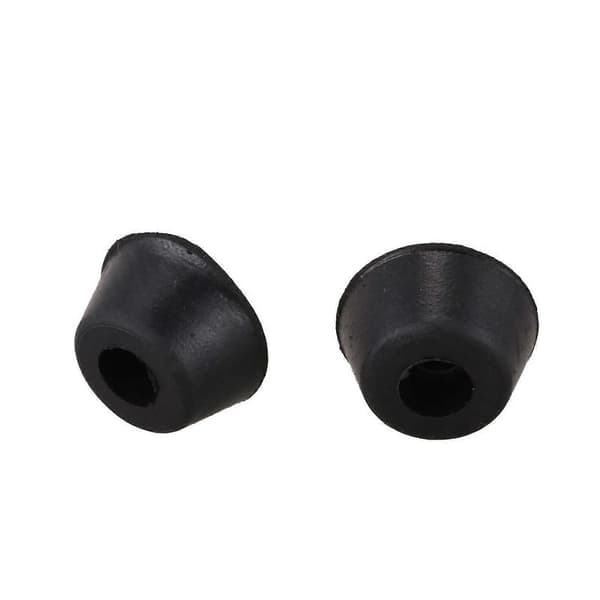 10 stk. 21 mm x 10 mm koniske forsænkede bufferpuder, sorte black