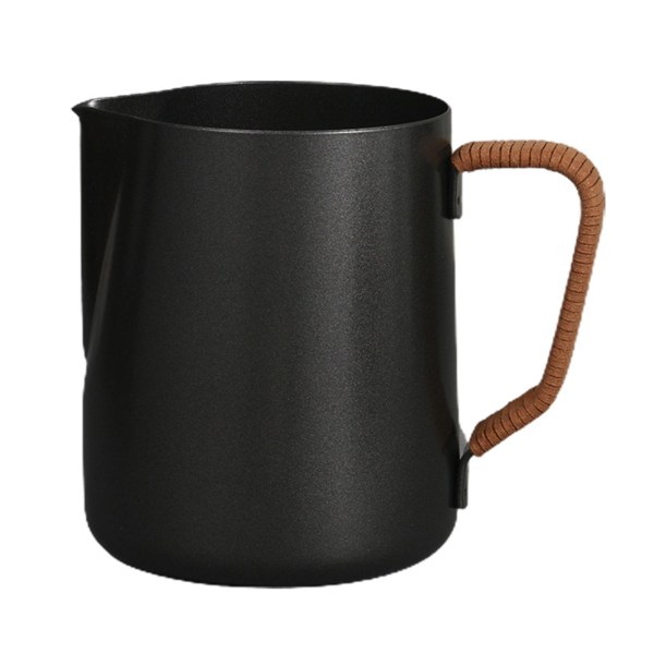 350/600 ML mælkeskummende kande mat sort drypfri tud Rustfrit stål Latte kaffekop mælkekaffe Espresso Cappuccino Latte Art Cup Køkkenværktøj 600ML
