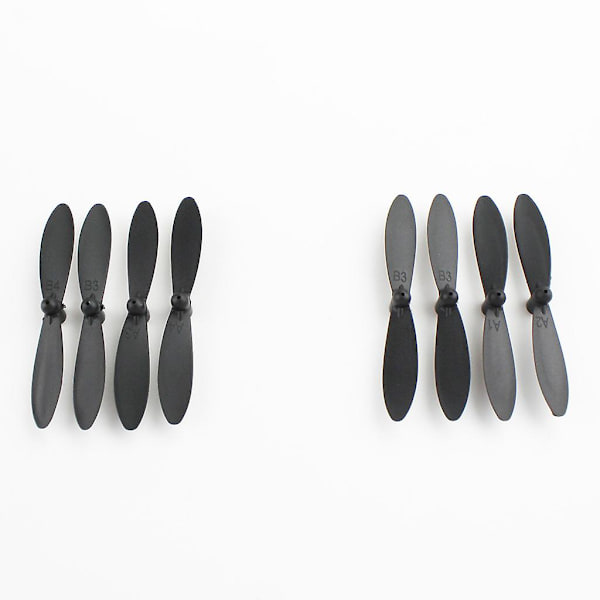 8 st CW CCW bladpropeller för XK A110 A120 A130 A380 RC-flygplan reservdelar Black