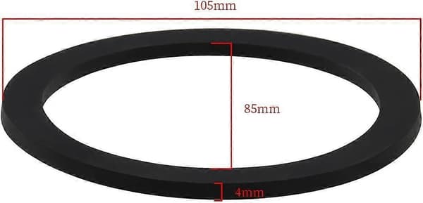 ECSiNG 4PCS 90mm Duschkar Bottenfälla Avfall Reservgummitätning 105mm x 85mm x 4mm Reservgummibricka för Badrum Duschkar Avfall O-ring