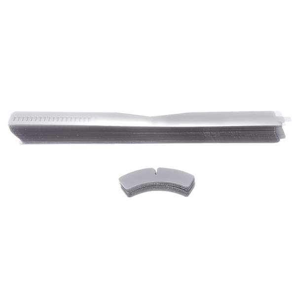 200 st Plastskjorta kragremsor Slitstark krage fixeringsremsor krage fixer white 45X3.5X0.1CM